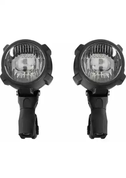 Gp Kompozit Medium Universal Motosiklet Sis Farı Seti Siyah Modern Tasarım ve Yüksek Performans