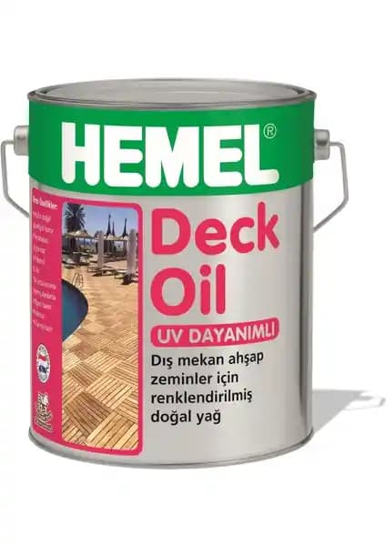 Hemel Deck Oil 2,5 lt Dış Mekan Ahşap Zeminler İçin Doğal ve Güçlü Koruma Sağlayan Ürün