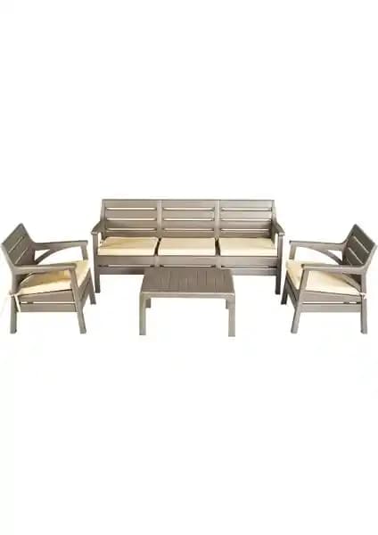 Holiday Hawai 5 Kişilik Bahçe ve Balkon Oturma Grubu: Dayanıklı ve Şık Dış Mekan Mobilyası