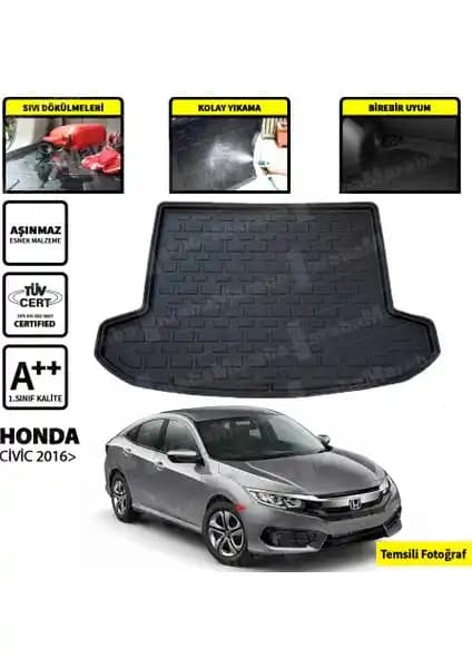 Honda Civic Sedan 2016 Sonrası İçin Uygun Bagaj Havuzu Koruma ve Düzenleme Çözümü