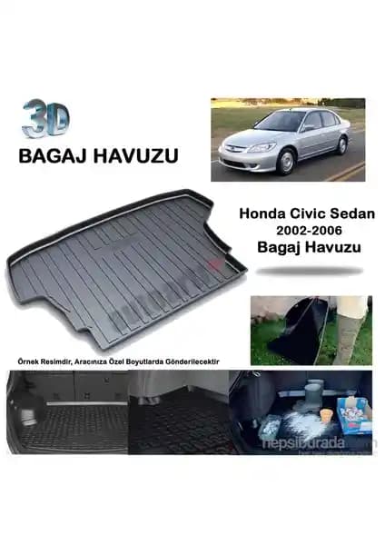 Honda Civic Sedan İçin Özel Tasarlanmış Sıvıya Dayanıklı Bagaj Koruma Ürünü