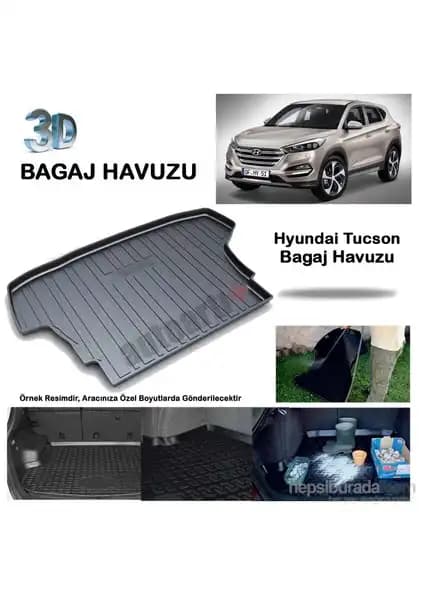 Hyundai Tucson için dayanıklı ve pratik bagaj havuzu koruma aksesuarı