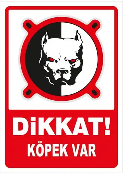 İyi Olsun Dikkat Köpek Var Uyarı Levhası Güvenlik ve Estetik İçin Dayanıklı Seçenekler
