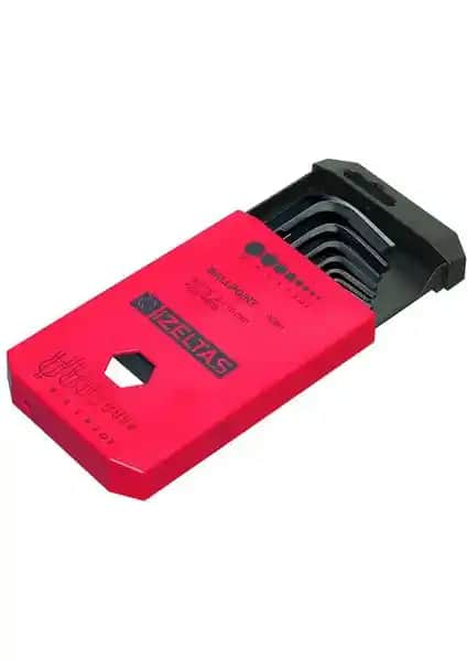 İzeltaş Yuvarlak Başlı Allen Anahtar Takımı 8 Parça, Dayanıklı ve Çok Yönlü Kullanım