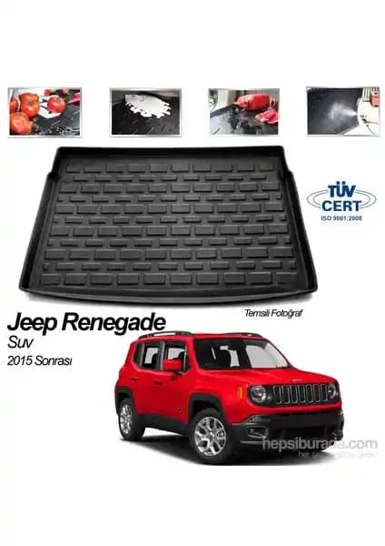 Jeep Renegade 2014 Model İçin Özel Tasarım Dayanıklı ve Pratik Bagaj Havuzu