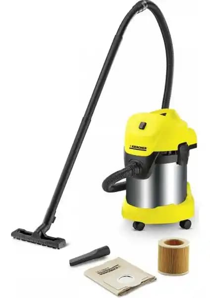 Karcher WD3 Premium Vakum Makinası Güçlü Temizlik ve Dayanıklılık Sunar