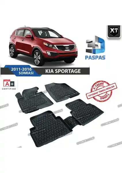 Kia Sportage 2011-2016 İçin 3D Havuzlu Paspaslar Uzun Ömürlü ve Koruyucu Tasarım