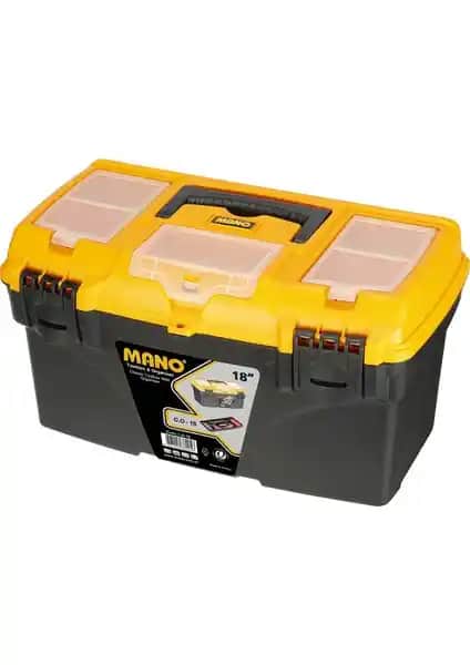 Mano Grip Organizerli Klasik Takım Çantası 18 İnç Dayanıklı ve Fonksiyonel Saklama Çözümü