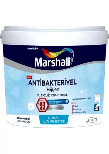 Marshall Antibakteriyel Hijyen Silinebilir İç Cephe Boyası Özellikleri ve Kullanım Avantajları