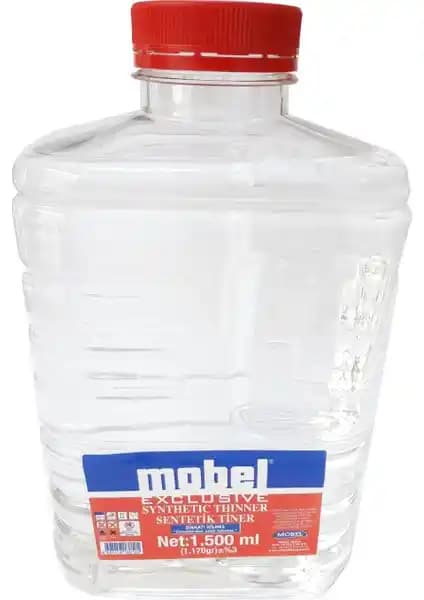 Mobel Sentetik Tiner 1500 Ml: Çok Yönlü Boya ve Vernik İnceltilmesi ve Temizliği Çözümü