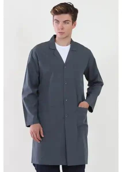 Moda Canel İş Önlüğü Koyu Gri: Şık ve Fonksiyonel İş Giyim Çözümü