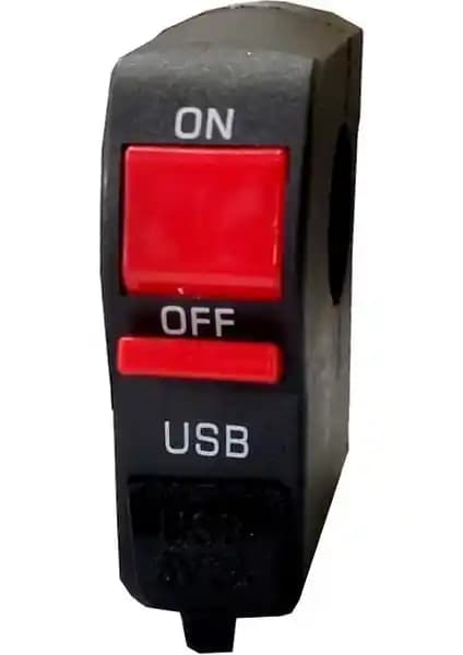 Monero Motosiklet Sis Far Düğmesi USB Çıkışlı: Çok Fonksiyonlu Güvenli Sürüş Aksesuarı