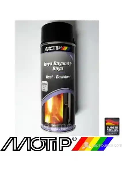 Motip Isıya Dayanıklı Siyah Boya: Metal Yüzeyler İçin Yüksek Sıcaklık Koruyucu Ürün