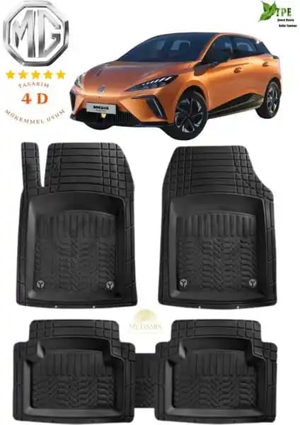 My Jasmin Mg Mg4 2023 Model Pro x 4d Havuzlu Siyah Paspas Araç İçin Koruma ve Estetik Çözüm