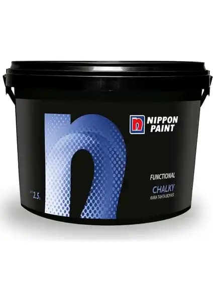 Nippon Paint Chalky Kara Tahta Boyası Siyah 2,5 lt - İç Mekan Yaratıcı Dekorasyon İçin
