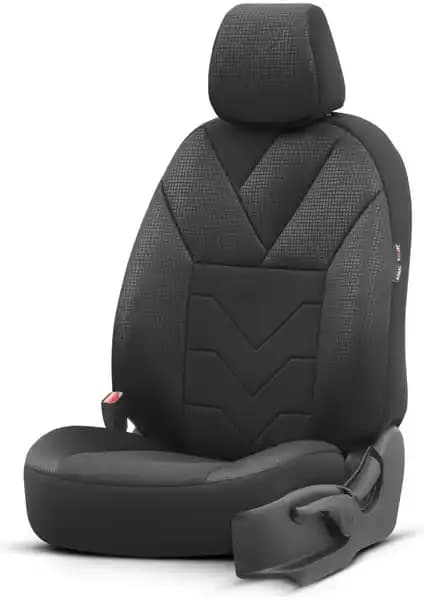 Otom Tempo Design Airbag Dikişli Micro Qube Siyah Koltuk Kılıfı Yüksek Kalite ve Güvenlik Özellikleriyle