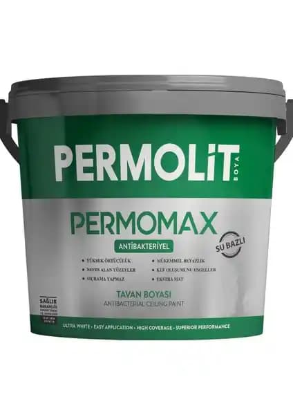 Permolit Permomax Antibakteriyel Tavan Boyası İç Mekanlarda Hijyen ve Estetiği Bir Arada Sunar