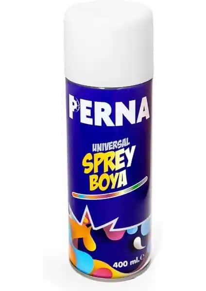 Perna Sprey Boya Parlak Beyaz 400 ml: Çok Yüzeyli ve Kullanımı Kolay Boya Çözümü