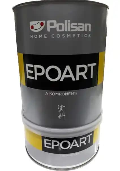 Polisan Epoksi Reçine EPOART Ultra Şeffaf 0,8kg: Endüstriyel ve Dekoratif Kullanım İçin Yüksek Kalite Reçine