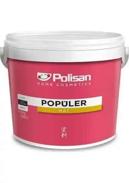 Polisan Popüler Plastik Mat İç Cephe Boyası 10 kg – Dayanıklı ve Estetik İç Mekan Boyası
