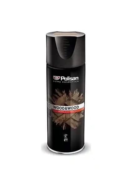 Polisan Wood&Wood Sprey Ahşap Renklendirici ve Koruyucu Yeşil 400 ml – Dayanıklı ve Estetik Ahşap Koruma Ürünü