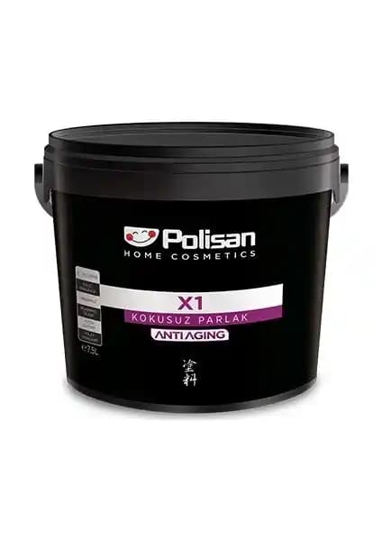 Polisan X1 Anti Aging Kokusuz Parlak Boya 2,5 kg Çevre Dostu ve Yüksek Performanslı