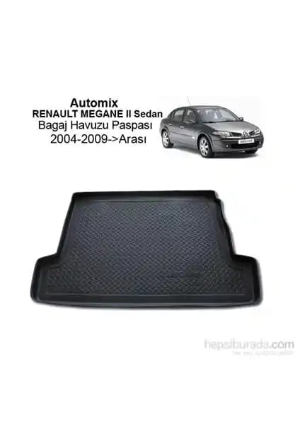 Renault Megane 2 Sedan İçin Automix Bagaj Havuzu Güvenilir ve Dayanıklı Koruma Çözümü