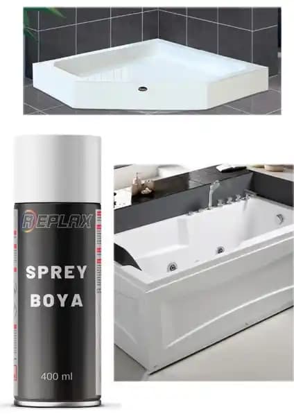 Replax Beyaz Sprey Boya ile Banyonuza Şıklık ve Dayanıklılık Katın