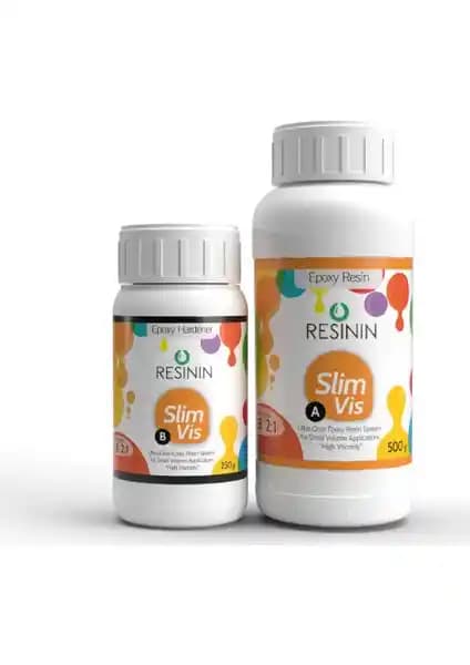 Resinin Slim Vis 750 Gr A+B: Yüksek Kaliteli Şeffaf Epoksi Reçine Ürünü