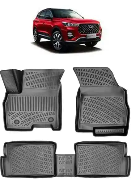 Rizline Chery Tiggo 7 Pro 2022 Sonrası 3D Havuzlu Siyah Paspas Kalite ve Fonksiyonellik Bir Arada