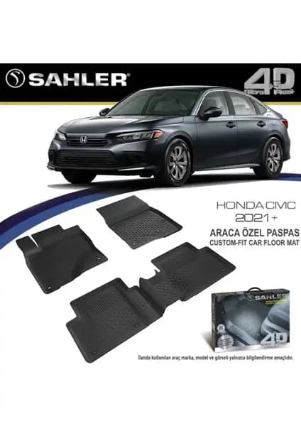 Sahler Honda Civic 2021 için 4.5D Havuzlu Siyah Paspas Detaylı İnceleme ve Özellikleri