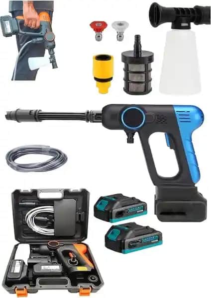 SCHUTZENGER 854VF Çift Akülü Yıkama Tabancası Otomobil ve Bahçe Temizliği İçin