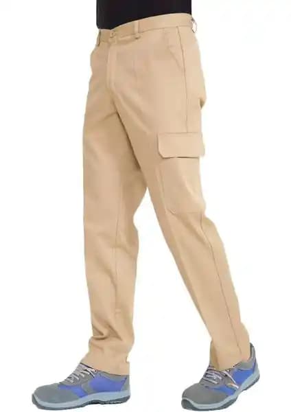 Şensel İş Pantolonu Bej Komando Cepli: Dayanıklı ve Konforlu Çok Mevsim İş Pantolonu