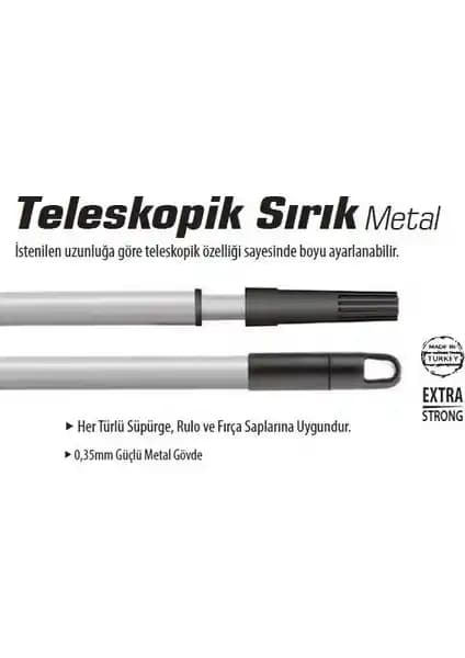Sgs Teleskopik Metal 6 Metre Uzunluğunda Çok Amaçlı Çubuk – Dayanıklı ve Esnek Temizlik Aracı