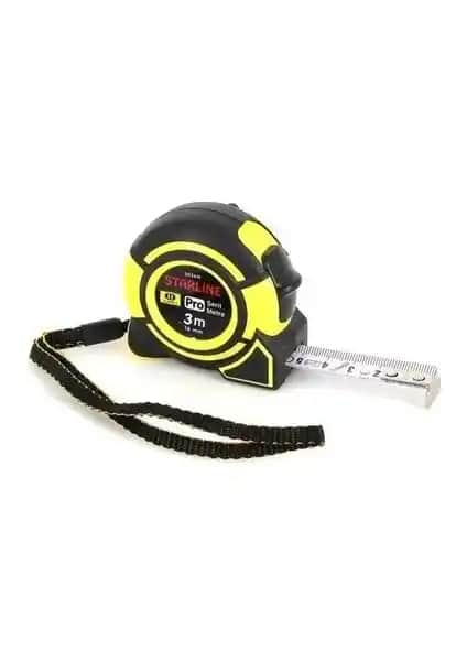 Starline 3 Metre Şerit Metre Dayanıklı ve Kullanışlı Ölçüm Aleti