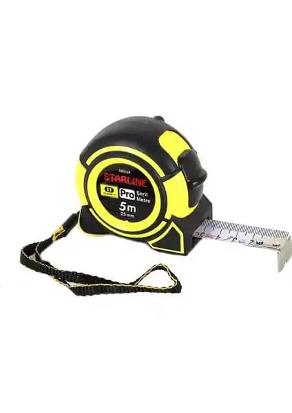 Starline Starlıne 5G48E 5 Metre Uzunluklu ve 19 mm Genişliğinde Şerit Metre