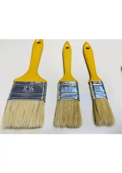 Stilson 3'lü Farklı Boyutlarda Ekonomik Boya Fırça Seti Günlük Kullanım İçin Uygun