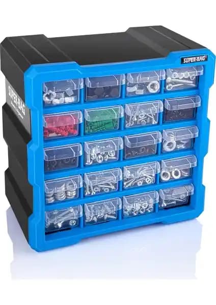 Super-Bag ASR-6006 Monoblok Organizer Seti: Çok Fonksiyonlu Çekmeceli Düzenleyici