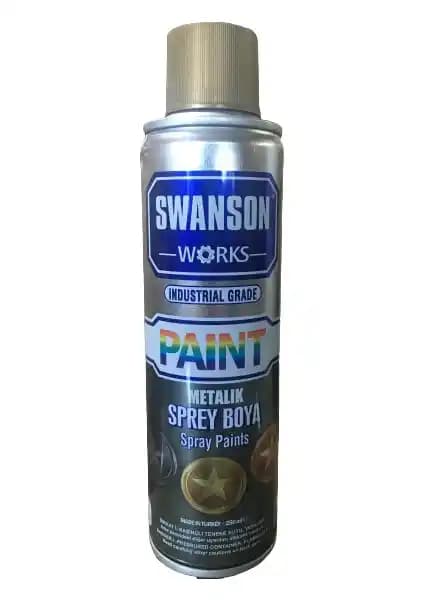 Swanson Works Metalik Sprey Boya Gümüş 400 ml ile Dayanıklı ve Parlak Yüzeyler Oluşturun
