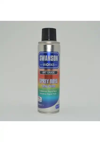 Swanson Works Sprey Boya Gri 250 ml Metal ve Dış Mekan Kullanımı İçin Uygun
