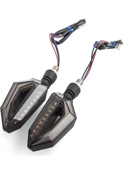 Techmaster Motosiklet LED Kayar Sinyal Lambası Güçlü ve Şık Tasarımıyla Güvenliği Artırır