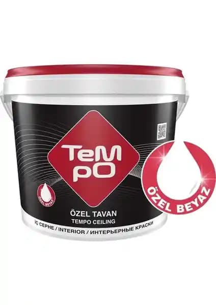 Tempo Özel Tavan Boyası 10KG: Yüksek Beyazlık ve Dekoratif İç Mekan Boyası