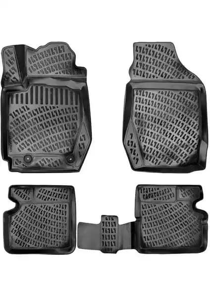 Toyota Corolla 2000-2006 İçin Uygun, Kaliteli Siyah 3D Havuzlu Paspaslar