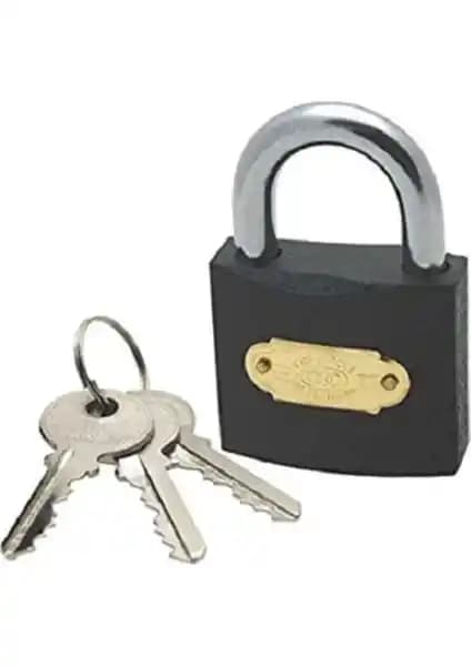 Tri-Moon Asma Kilit Gri 50 mm: Dayanıklı ve Pratik Güvenlik Çözümü