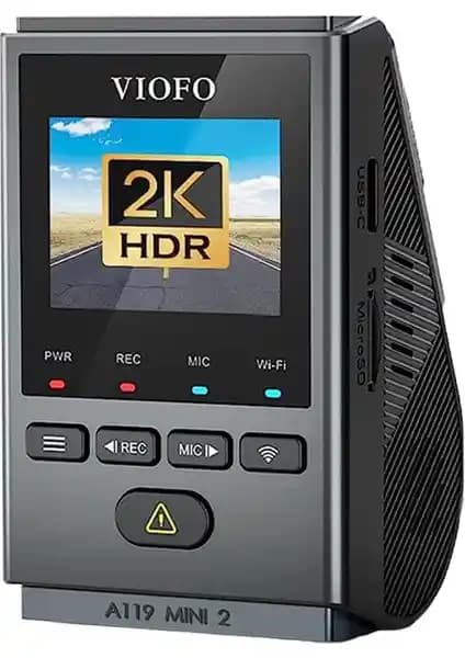 Viofo A119 Mini-2 HDR 2K 60FPS WiFi GPS Araç Kamerası Güvenlik ve Teknoloji Bir Arada