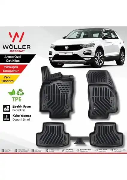 Volkswagen T-Roc İçin Özel Tasarım Wöller Paspasları Kalite ve Fonksiyonellik Bir Arada