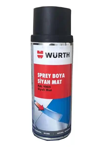Würth Sprey Boya 400 ml Mat Siyah: Dayanıklı ve Hızlı Kuruyan Profesyonel Boya Seçeneği