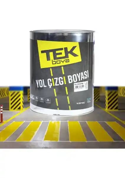Yol Çizgi Asfalt Boyası 3 Kg Sarı Güçlü ve Dayanıklı Trafik Güvenliği Çözümü