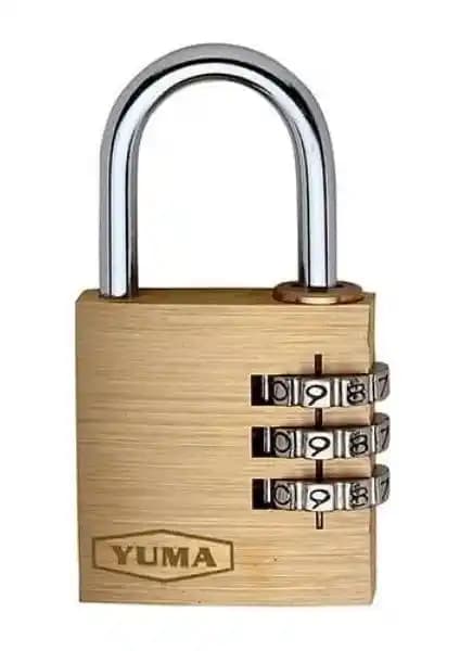 Yuma Yuma Şifreli Pirinç Asma Kilit Güvenliği Artıran Modern ve Dayanıklı Tasarım