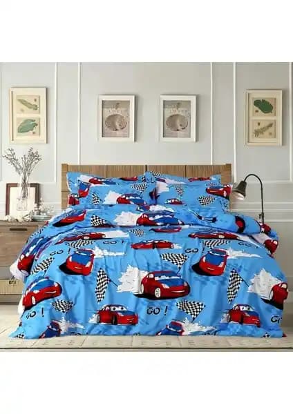 Kaan Tek Kişilik Arabalı Nevresim Seti ve Mert Collection Çarşı Tek Kişilik Yorgan Kılıfı Karşılaştırması